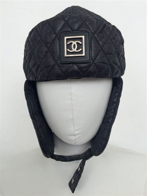 chanel ski hat|chanel hats black and silver.